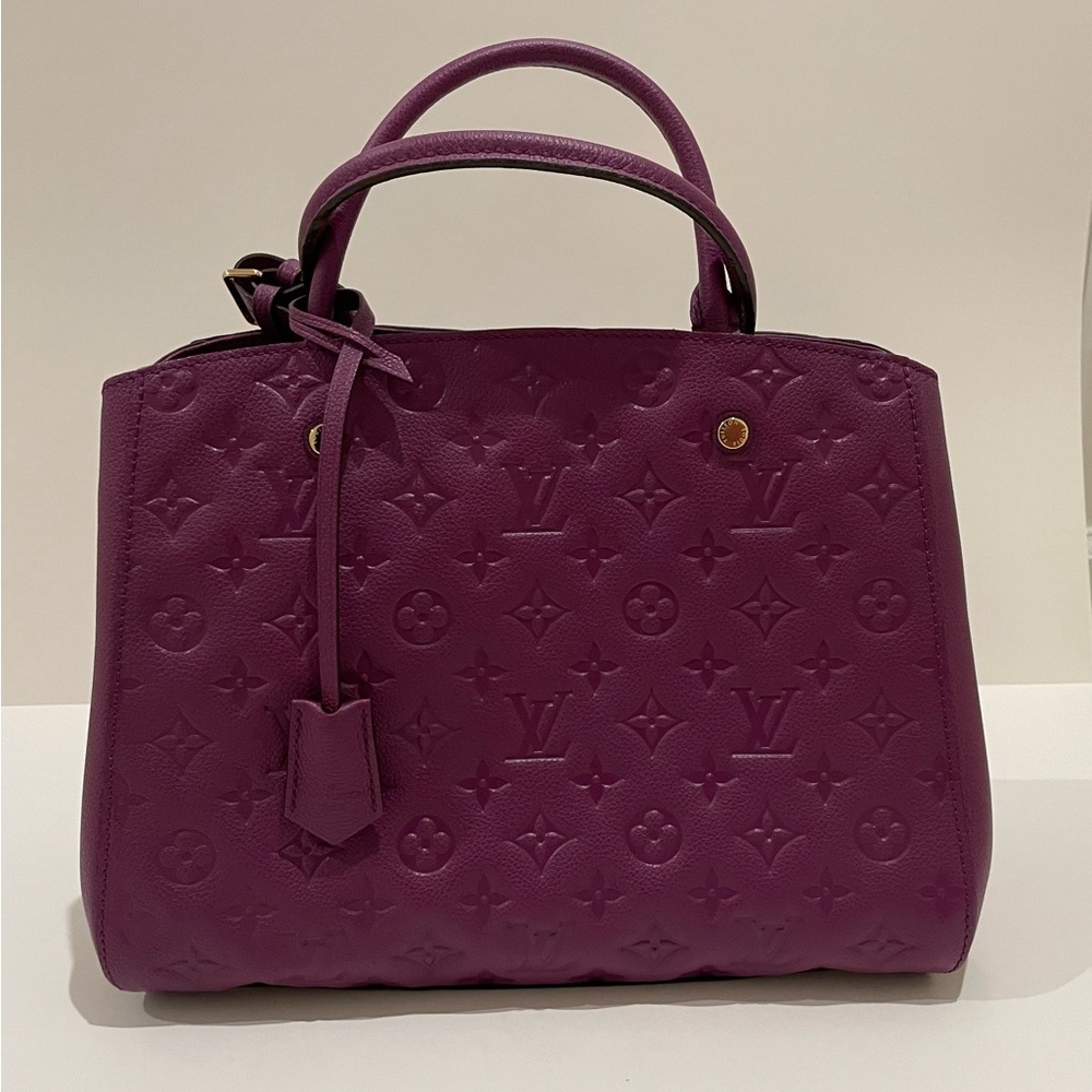 Louis Vuitton Empreinte Montaigne PM in Purple